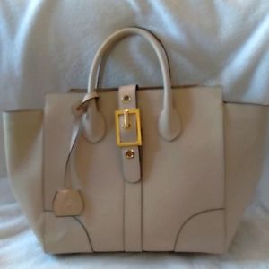 Beautiful Extra large MY CHOICE Italian leather taupe bag. Made in Italy 🇮🇹